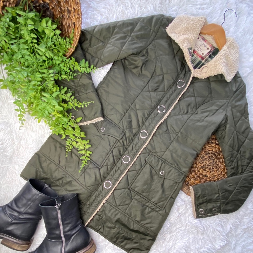 Free People Quilted Sherpa Jacket